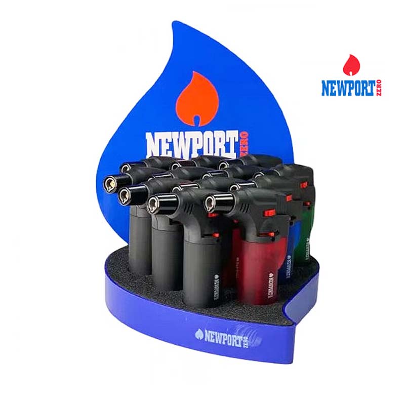 Newport Zero - Single Transparent Torch Display of 12