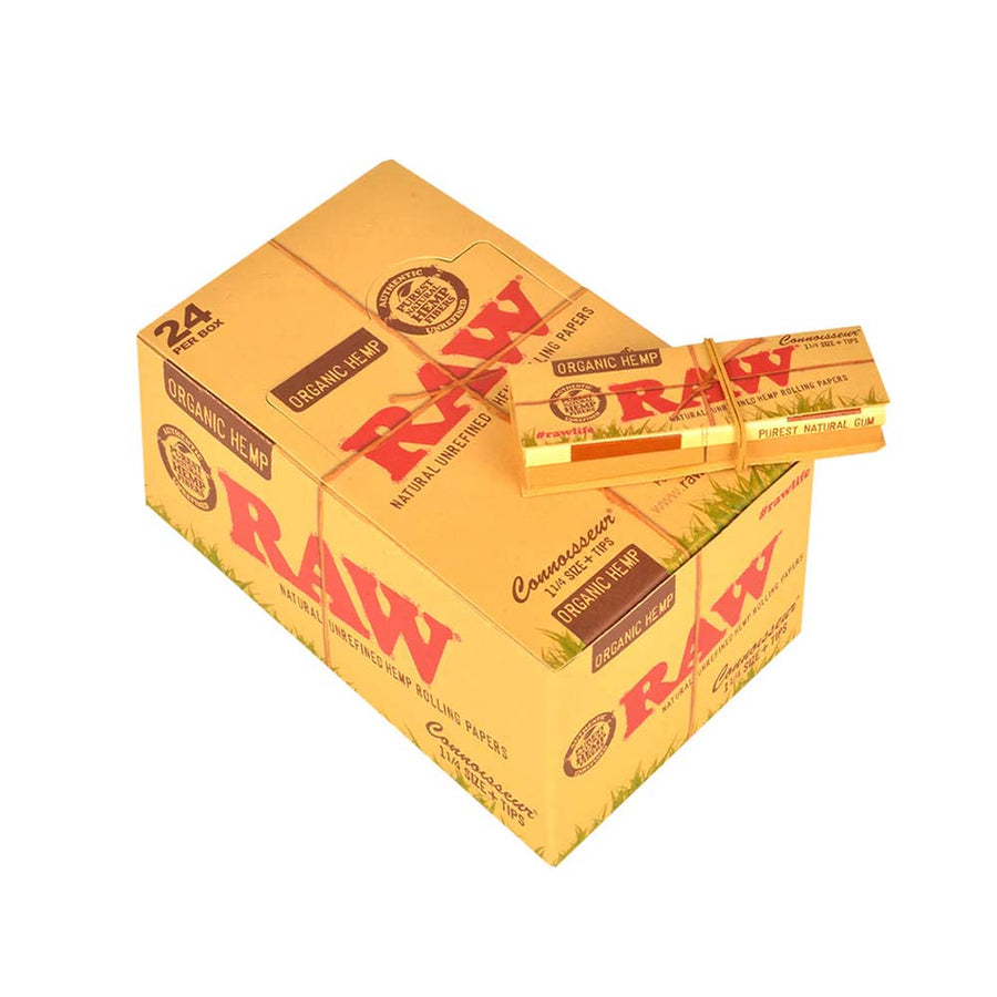 RAW ORGANIC HEMP 1¼ CONNOISSEUR W/ TIPS