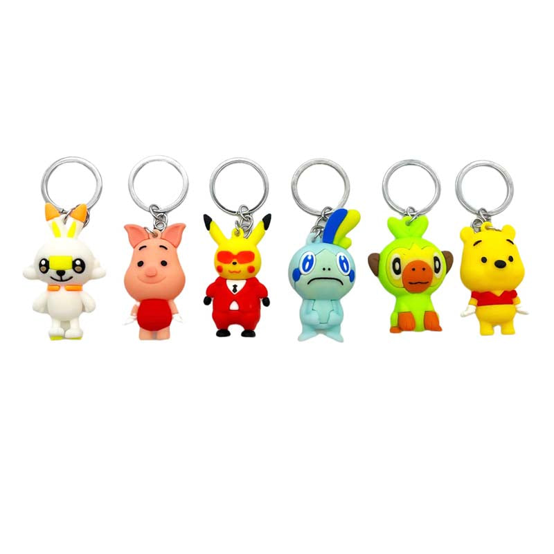 Silicone Keychain - Cartoon
