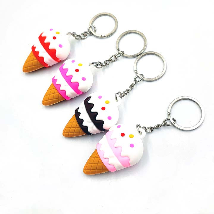 Silicone Keychain - Ice Cream