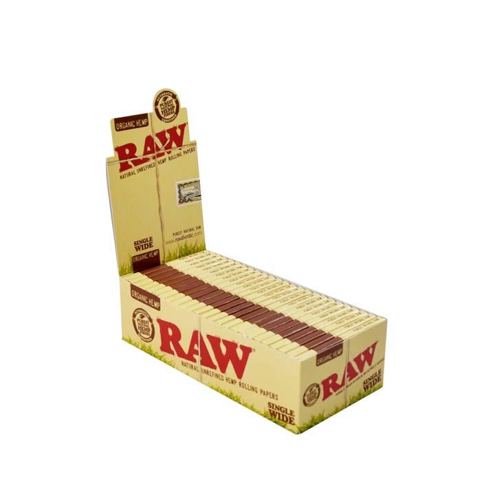 Raw Organic Hemp Single Size 100/pack