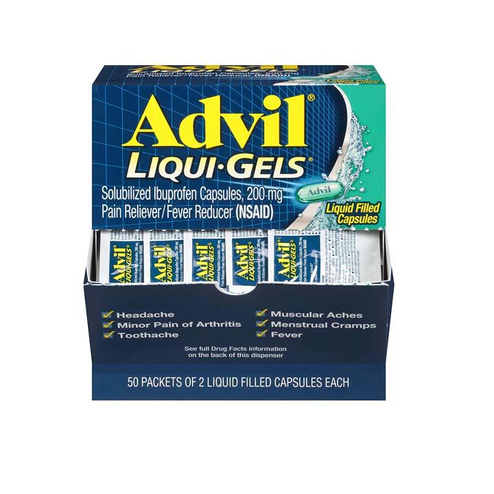 Advil Liquid Gels 50pk*2ct