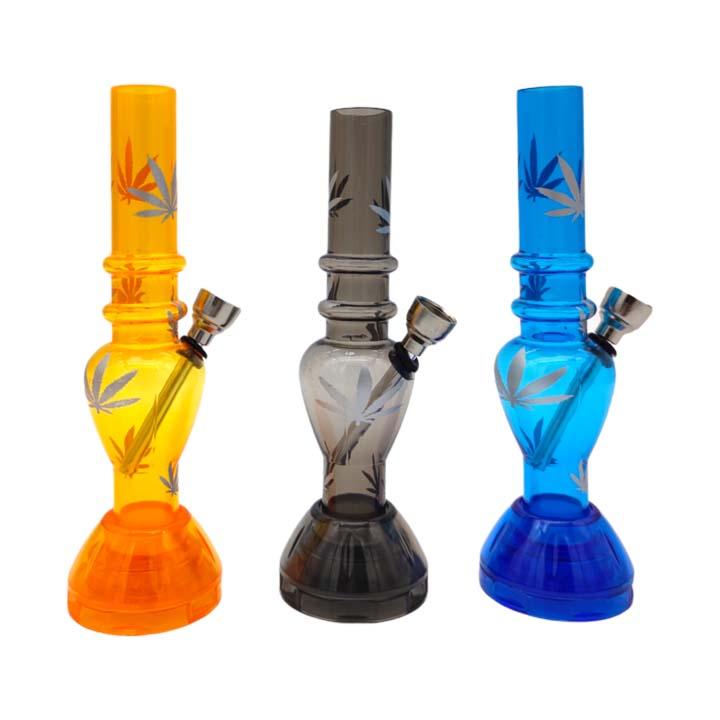 6" Acrylic Bong With Grinder