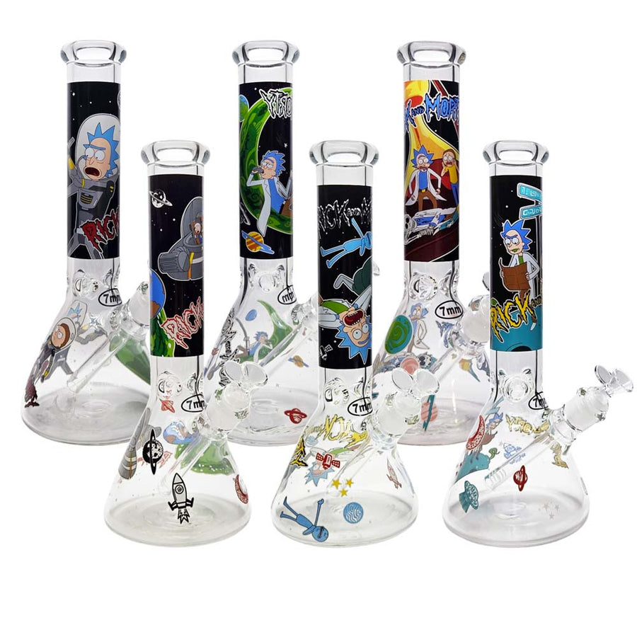 14" 7mm Rick & Morty Beaker - Glow in the Dark [ES23303]