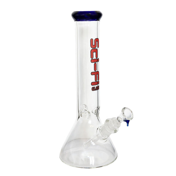 12" 7mm Sci-Fi Beaker Glass Bong - S125007