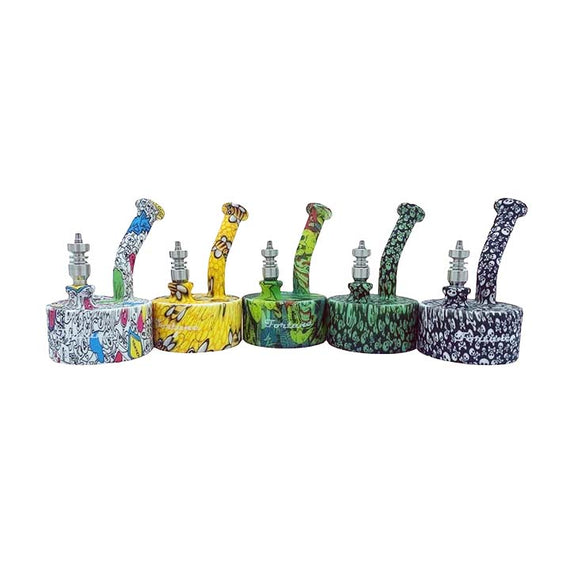 5.0 inch silicone dab rig with steel nail - SP1035P