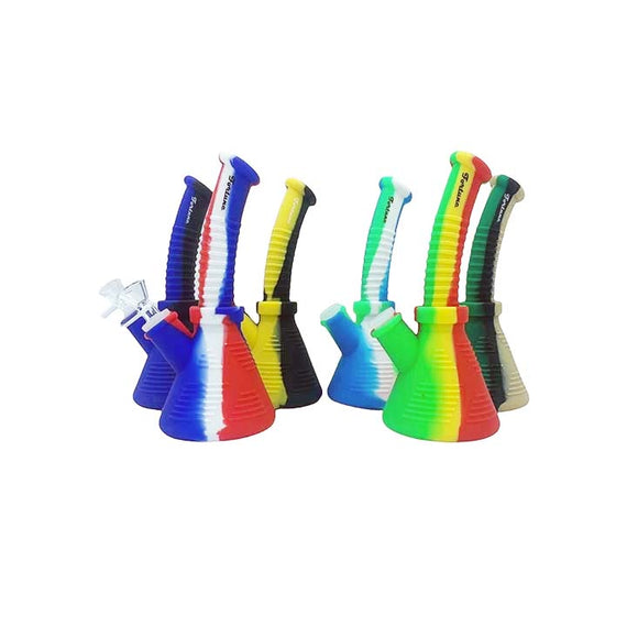 8.5" Angled Silicone Waterpipe - SP1019