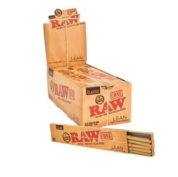 RAW Pre-Rolled Cones Classic King Size LEAN 20/pack